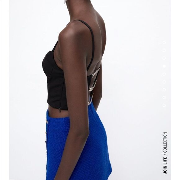 Zara back jewel trip top - Picture 2 of 8